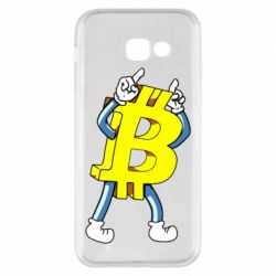 Чехол для Samsung A5 2017 Bitcoin contrast