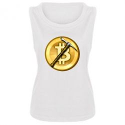 Женская майка Bitcoin Hammer - PrintSalon