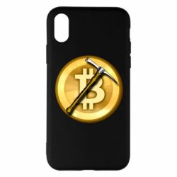 Чехол для iPhone X/Xs Bitcoin Hammer - PrintSalon