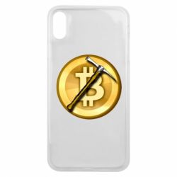 Чехол для iPhone Xs Max Bitcoin Hammer - PrintSalon