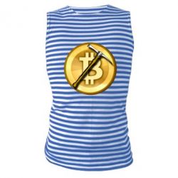 Майка-тельняшка Bitcoin Hammer - PrintSalon