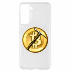 Чехол для Samsung S21 Bitcoin Hammer - PrintSalon