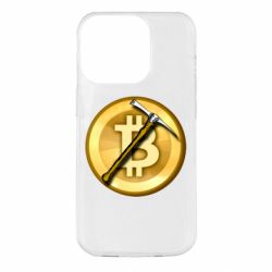 Чехол для iPhone 14 Pro Bitcoin Hammer - PrintSalon