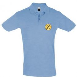 Мужское поло Bitcoin Hammer - PrintSalon