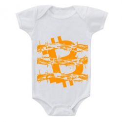 Детский бодик Bitcoin in barbed wire - PrintSalon