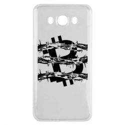 Чехол для Samsung J7 2016 Bitcoin in barbed wire