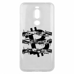 Чехол для Meizu X8 Bitcoin in barbed wire - PrintSalon