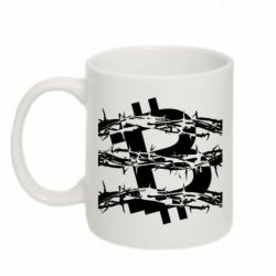 Чашка 320ml Bitcoin in barbed wire-PrintSalon Чашка 320ml Bitcoin in barbed wire