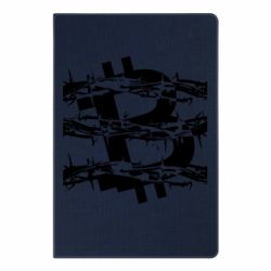 Блокнот с принто Bitcoin in barbed wire - PrintSalon