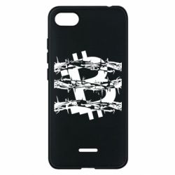 Чехол для Xiaomi Redmi 6A Bitcoin in barbed wire - PrintSalon