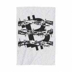 Полотенце с принтом Bitcoin in barbed wire - PrintSalon