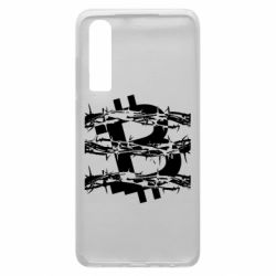 Чехол для Huawei P30 Bitcoin in barbed wire - PrintSalon