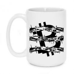 Чашка 420ml Bitcoin in barbed wire - PrintSalon