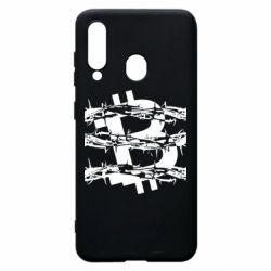 Чехол для Samsung A60 Bitcoin in barbed wire - PrintSalon