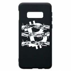 Чехол для Samsung S10e Bitcoin in barbed wire - PrintSalon