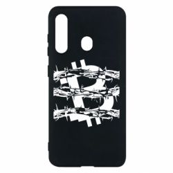 Чехол для Samsung M40 Bitcoin in barbed wire - PrintSalon