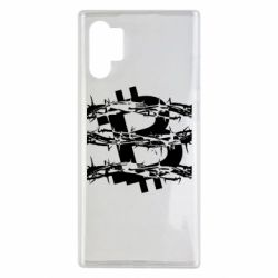 Чехол для Samsung Note 10 Plus Bitcoin in barbed wire
