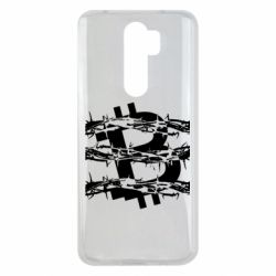 Чехол для Xiaomi Redmi Note 8 Pro Bitcoin in barbed wire - PrintSalon