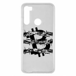 Чехол для Xiaomi Redmi Note 8 Bitcoin in barbed wire - PrintSalon