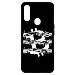 Чехол для Oppo A31 Bitcoin in barbed wire - PrintSalon