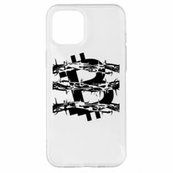 Чехол для iPhone 12 Pro Max Bitcoin in barbed wire - PrintSalon