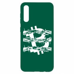 Чехол для Samsung A50 Bitcoin in barbed wire - PrintSalon