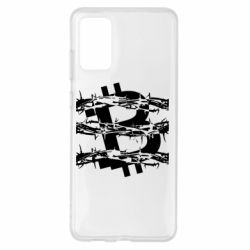 Чехол для Samsung S20+ Bitcoin in barbed wire - PrintSalon