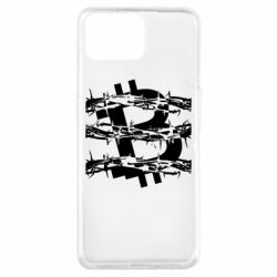 Чехол для Oppo A73 Bitcoin in barbed wire - PrintSalon