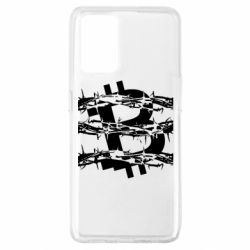 Чехол для Oppo A74 4G Bitcoin in barbed wire - PrintSalon