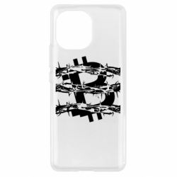 Чехол для Xiaomi Mi11 Bitcoin in barbed wire - PrintSalon