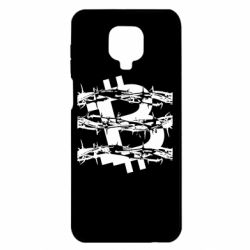 Чехол для Xiaomi Redmi Note 9S/9Pro/9Pro Max Bitcoin in barbed wire - PrintSalon