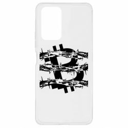 Чехол для Xiaomi Redmi Note 10 Pro Bitcoin in barbed wire - PrintSalon