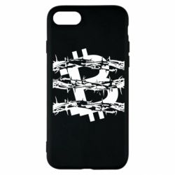 Чехол для iPhone SE 2022 Bitcoin in barbed wire - PrintSalon