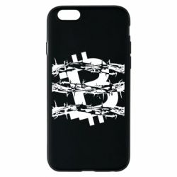 Чехол для iPhone 6/6S Bitcoin in barbed wire - PrintSalon