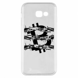 Чехол для Samsung A5 2017 Bitcoin in barbed wire