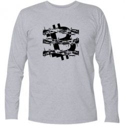 Футболка с длинным рукавом Bitcoin in barbed wire - PrintSalon