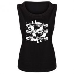 Женская майка Bitcoin in barbed wire - PrintSalon