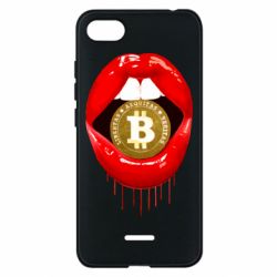 Чехол для Xiaomi Redmi 6A Bitcoin in the teeth - PrintSalon