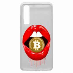 Чехол для Huawei P30 Bitcoin in the teeth - PrintSalon