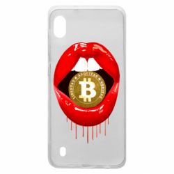 Чехол для Samsung A10 Bitcoin in the teeth