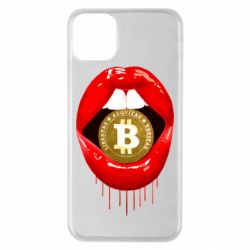 Чехол для iPhone 11 Pro Max Bitcoin in the teeth - PrintSalon