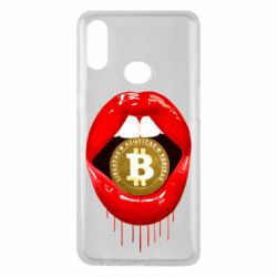 Чехол для Samsung A10s Bitcoin in the teeth - PrintSalon