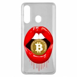 Чехол для Samsung M40 Bitcoin in the teeth - PrintSalon