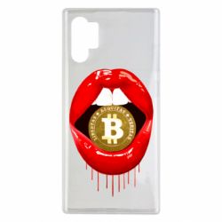 Чехол для Samsung Note 10 Plus Bitcoin in the teeth