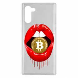 Чехол для Samsung Note 10 Bitcoin in the teeth - PrintSalon