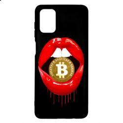 Чехол для Samsung M51 Bitcoin in the teeth - PrintSalon
