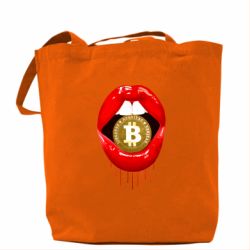 Эко-сумка Bitcoin in the teeth - PrintSalon