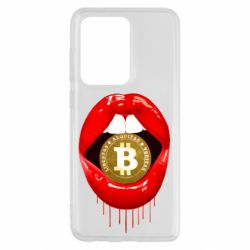 Чехол для Samsung S20 Ultra Bitcoin in the teeth - PrintSalon