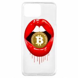 Чехол для Oppo A73 Bitcoin in the teeth - PrintSalon
