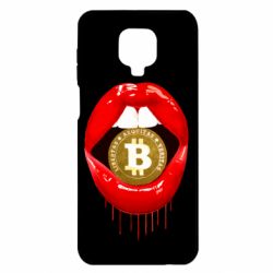 Чехол для Xiaomi Redmi Note 9S/9Pro/9Pro Max Bitcoin in the teeth - PrintSalon